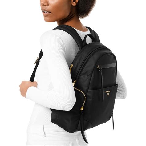 michael kors grey nylon backpack|Michael Kors nylon belt bag.